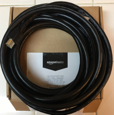 Amazon Basics High-Speed HDMI Cable, 25 Feet, 1-Pack - New Open Box   -6