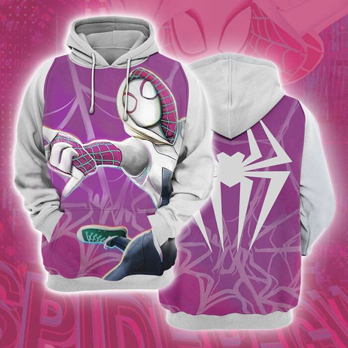 Punk Spiderman Across the Spider Verse 3D Hoodies T-Shirt Sweatshirt Jacket Coat - Picture 28 of 36