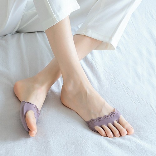 3 Pairs Soft Yoga Socks Toe Socks Foot Alignment Socks Toe Spreaders - Picture 7 of 12