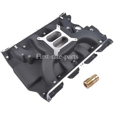 Black Aluminum Dual Plane For Ford Fe Intake Manifold 390 406 410 427 428 Ci V8
