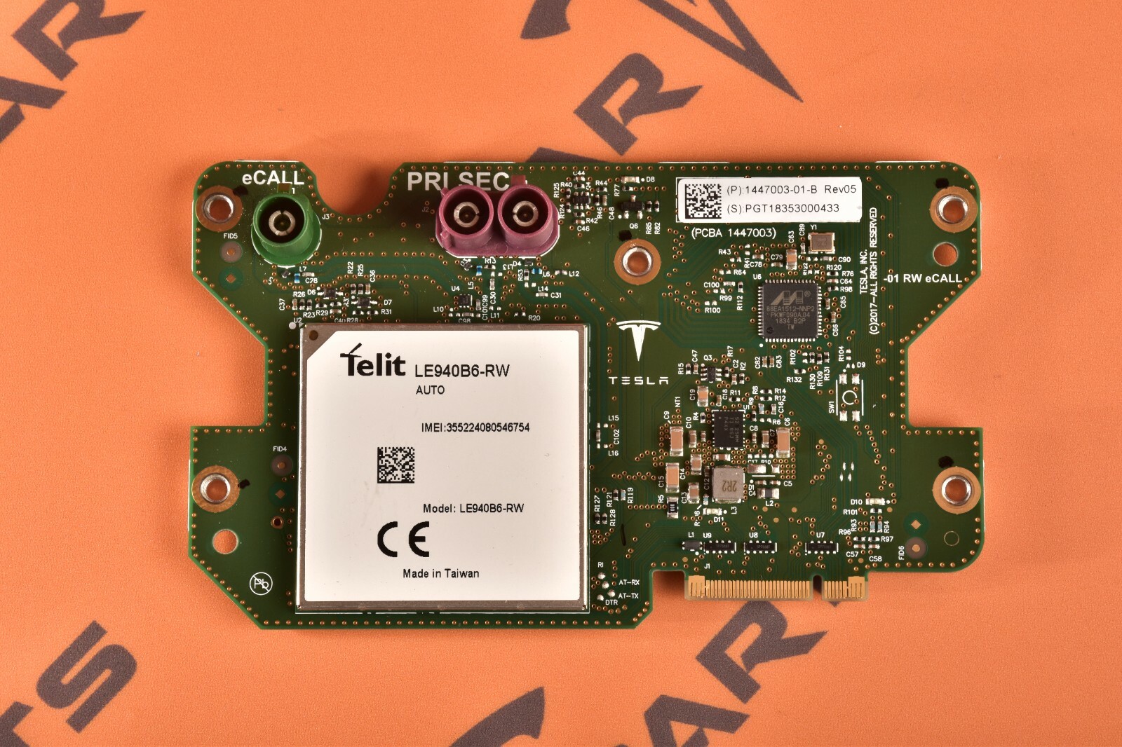 1x TESLA MODEM INTEL LTE M3 MX MS EU EU 1521914-S1-C 1521914-S1-B 