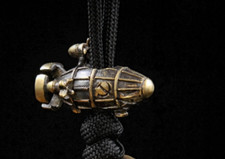 New Brass Parachute Cord Bead Pendant Lanyard Paracord Knife Beads