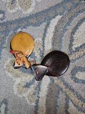 Vintage Wooden Spanish Flamenco Dancing Castanets Music Instrument  s Souvenir