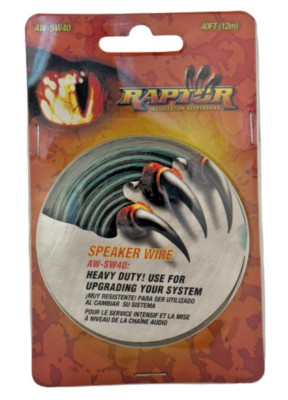 Speaker Wire AW-SW40 RAPTOR Heavy Duty 40 ft - use for upgrading your system