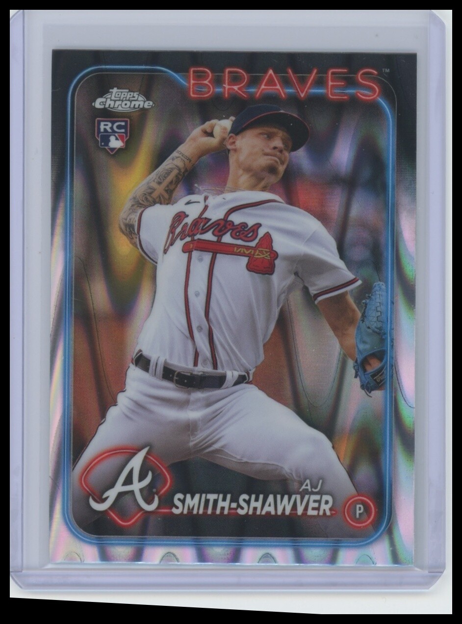 2024 Topps Chrome #19 AJ Smith-Shawver Raywave Refractor