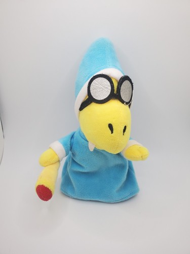 Super Mario Bros Magikoopa Kamek Plush Doll Stuffed Animal Soft Toy 7” Blue