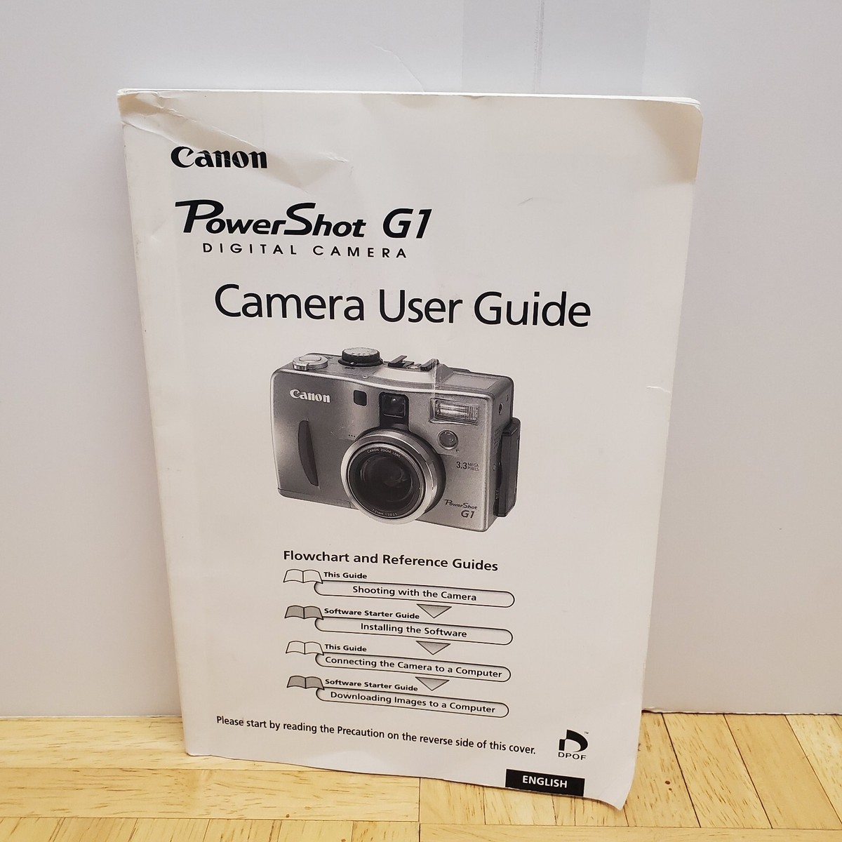 Canon PowerShot G1 Original Camera Instruction Manual User Guide English