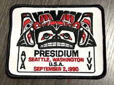 1990 AVA IVV Presidium Seattle Washington Patch