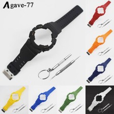 2-IN-1 Watch Strap Case Replacement For Casio GA100/100 GD-120/100 GLS-100 Band