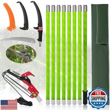 Tree Pruner Pole Saw for Trimming, 7.3-27ft Manual Extendable Tree Trimmer, I