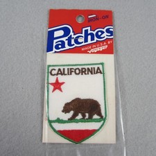 California State Flag Theme Grizzly Bear Patch Voyager Patches - NEW