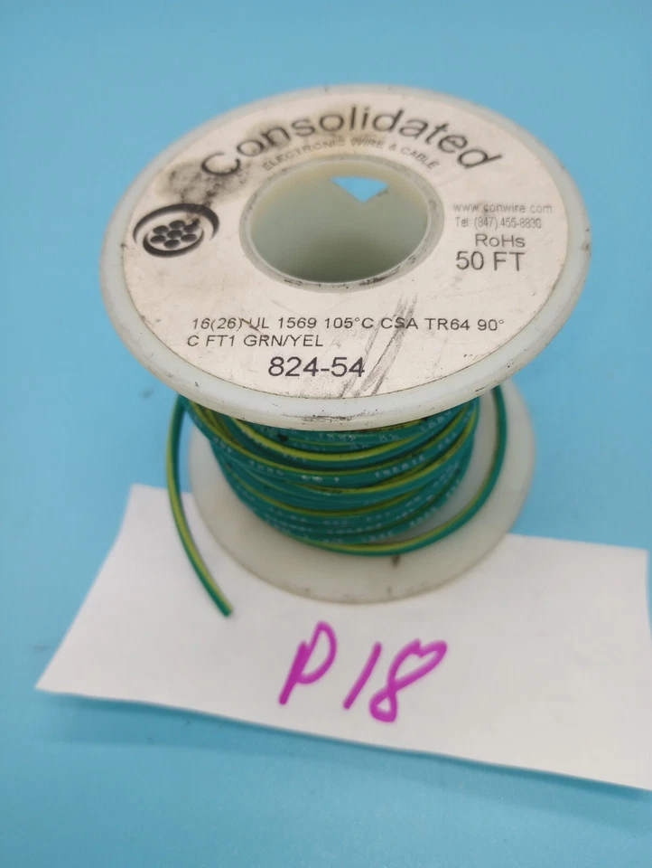 CABLE CONSOLIDADO 824-54, 16 AWG, 300 V, E96824, 5 OZ WT, Foto 2 de 4