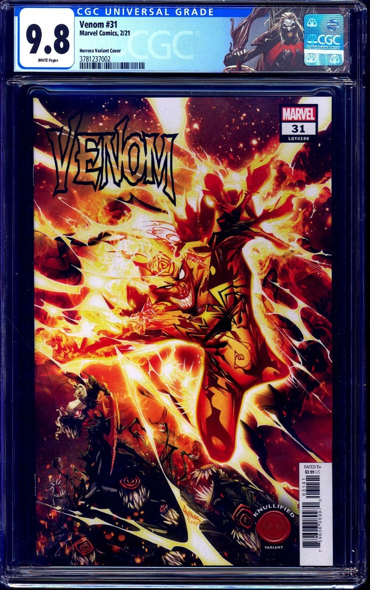 Venom #31 KNULLIFIED HUMAN TORCH COVER CGC 9.8 CUSTOM KNULL LABEL