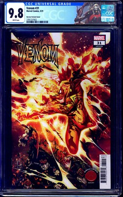 Venom #31 KNULLIFIED HUMAN TORCH COVER CGC 9.8 CUSTOM KNULL LABEL