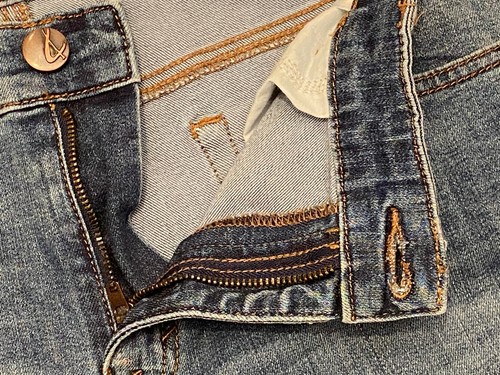 Style & Co. Women's Medium Wash Blue Slim Leg Embroidered Stretch Jeans Size 16 - Picture 12 of 20