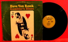 DAVE VON RONK~~GAMBLER'S BLUES LP 1960s NYC Folk Pioneer Verve Original