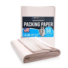 1.5lb Newsprint Packing Paper 50 Sheets 27" x 17" Fragile Moving Shipping