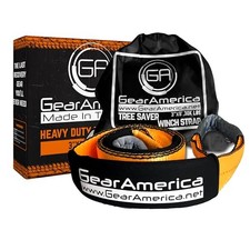 GearAmerica Heavy Duty Tow Strap 3" x 8' Tree Saver Winch Strap - 35,053 lbs