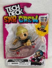 Tech Deck SK8 Crew - Pack Riders Series 1 Shred Pack - Yellow Beanie  - New!