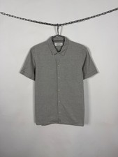 Men  s Allsaints Crucis Short Sleeve Shirt Button Up Size M
