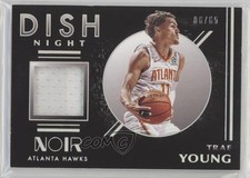 2019-20 Panini Noir Dish Night Memorabilia 6/65 Trae Young #DN-TYG 0cx5