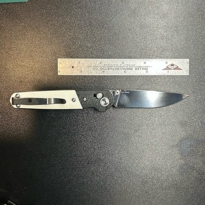 Bear & Son Lawman Slidelock Knife White Bone Handle 2.75 Inch Blade Made in USA