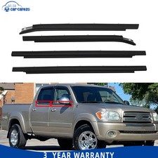 4pcs For 2000-2006 Toyota Tundra Double Cab Weatherstrip Moulding Trim Seal Belt 4pcs For 2000-2006 Toyota Tundra Double Cab Weatherstrip Moulding Trim Seal Belt