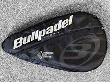 Bullpadel Black/Silver Padel Racket Bag Original Carry Case Bullpadel Cover IPF