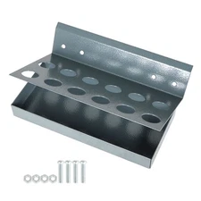 R8 Collets Rack - 12 Holes Heavy Gauge Steel Baked Enamel Paint Finish US