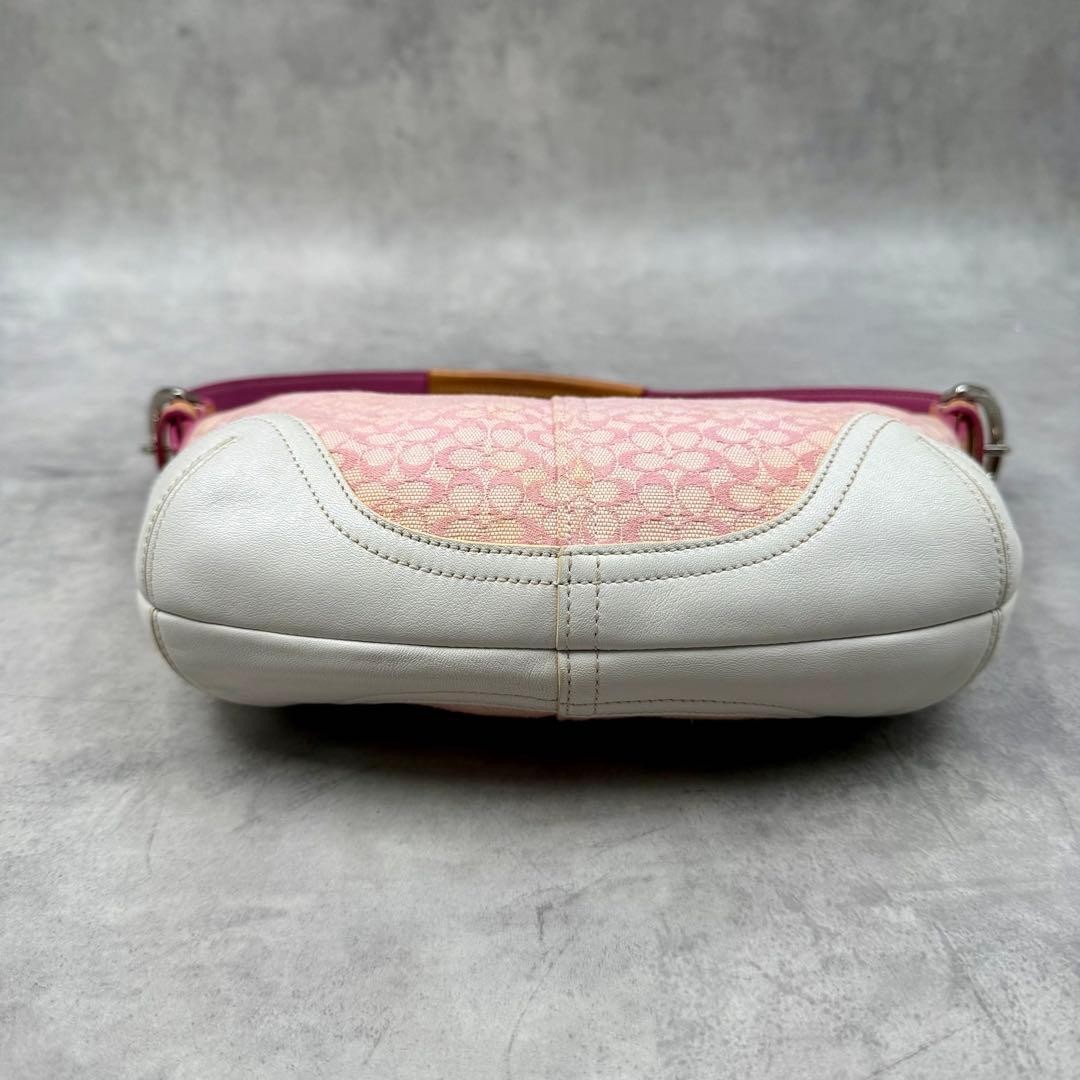 Coach One-Shoulder Bag, Pink Canvas Signature 6351 - Gem