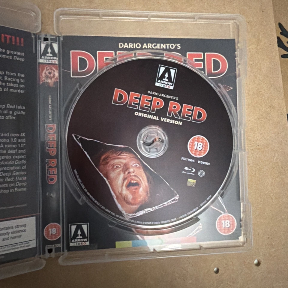 Deep Red : Dario Argento : Arrow Blu-ray used in excellent condition - Image 3 of 3