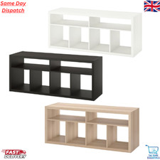 IKEA KALLAX TV Bench White 147x60cm Eco Cable Management for 57" TV Storage New