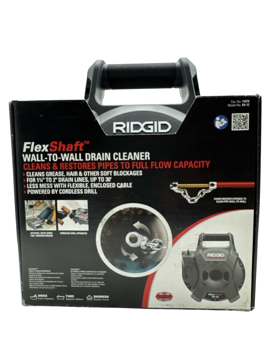 Ridgid FlexShaft K9-12 Drain Cleaning Machine 74978 (Used
