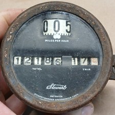 Ford Model T Era Stewart Warner Speedometer W Trip Meter Gauhe 1919 1921 1927