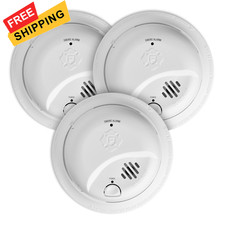 First Alert SMI100, Battery-Operated Smoke Alarm, 3-Pack 3-Pack, White 