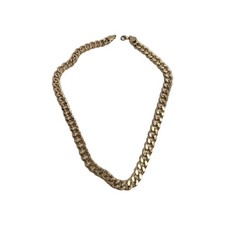 12mm Gold Plated Cuban Chain 22"