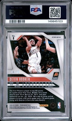 2024 PANINI PRIZM #8 DEVIN BOOKER GOLD WAVE /10 - PSA 9 | eBay