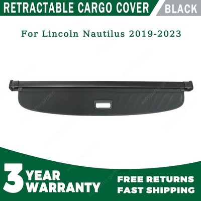 FOR Lincoln Nautilus 2019-2023 Retractable Cargo Cover Black Easy Installation