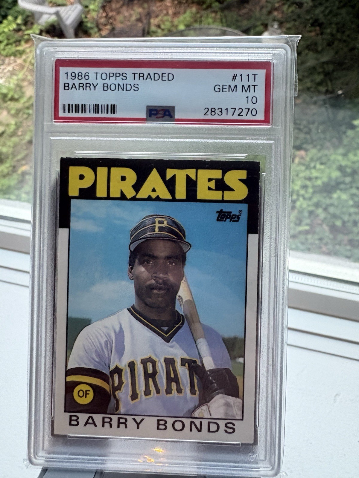 Topps 1986 Traded Barry Bonds Rookie #11T PSA 10 Pittsburgh Pirates