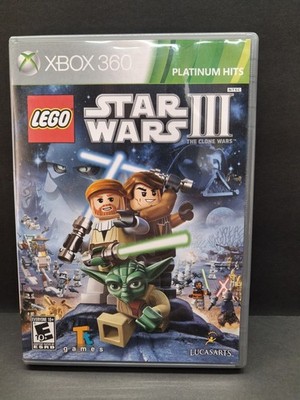 LucasArts LEGO Star Wars III: The Clone Wars Xbox 360 Platinum Hits E10+ TESTED 