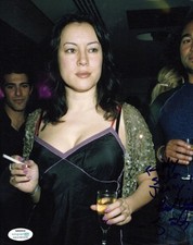 Jennifer Tilly Signed Autographed 8x10 Cigarette and Drink Photo ACOA