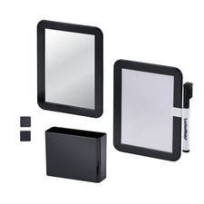 6-Piece Locker Organizer Kit, Includes Mirror, Whiteboard, Storage Cup Dry ...