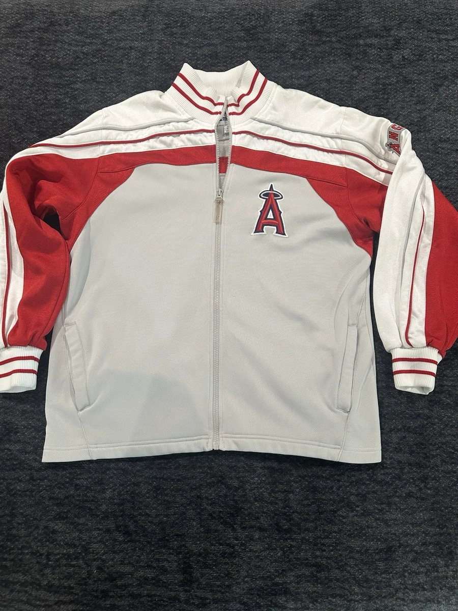 Angels 刺繍ロゴジャケット ホワイト/レッド Men Anaheim Angels MLB Jackets for sale | eBay