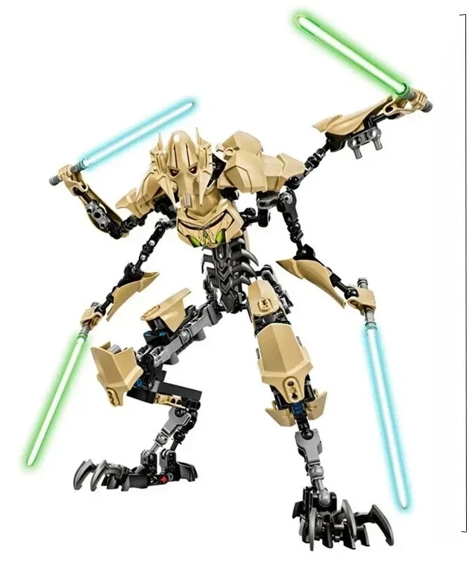 Figura de acción Star General Grievous 32 cm con sable de luz bloque de construcción juguete regalo Foto 2 de 4