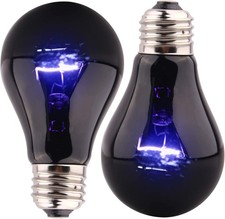 Reptile Heat Lamp - 60 Watt Night Bulb Terrarium 60 W, Black