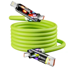 USB C Cable, 240W 4 in 1 Charging Cable 6FT, USB A/C to C/L Multi Charging Cable