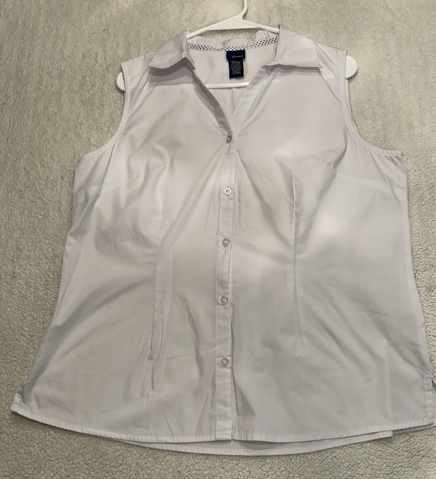 Women’s Basic Edition Large Sleeveless Collared S… - image 7