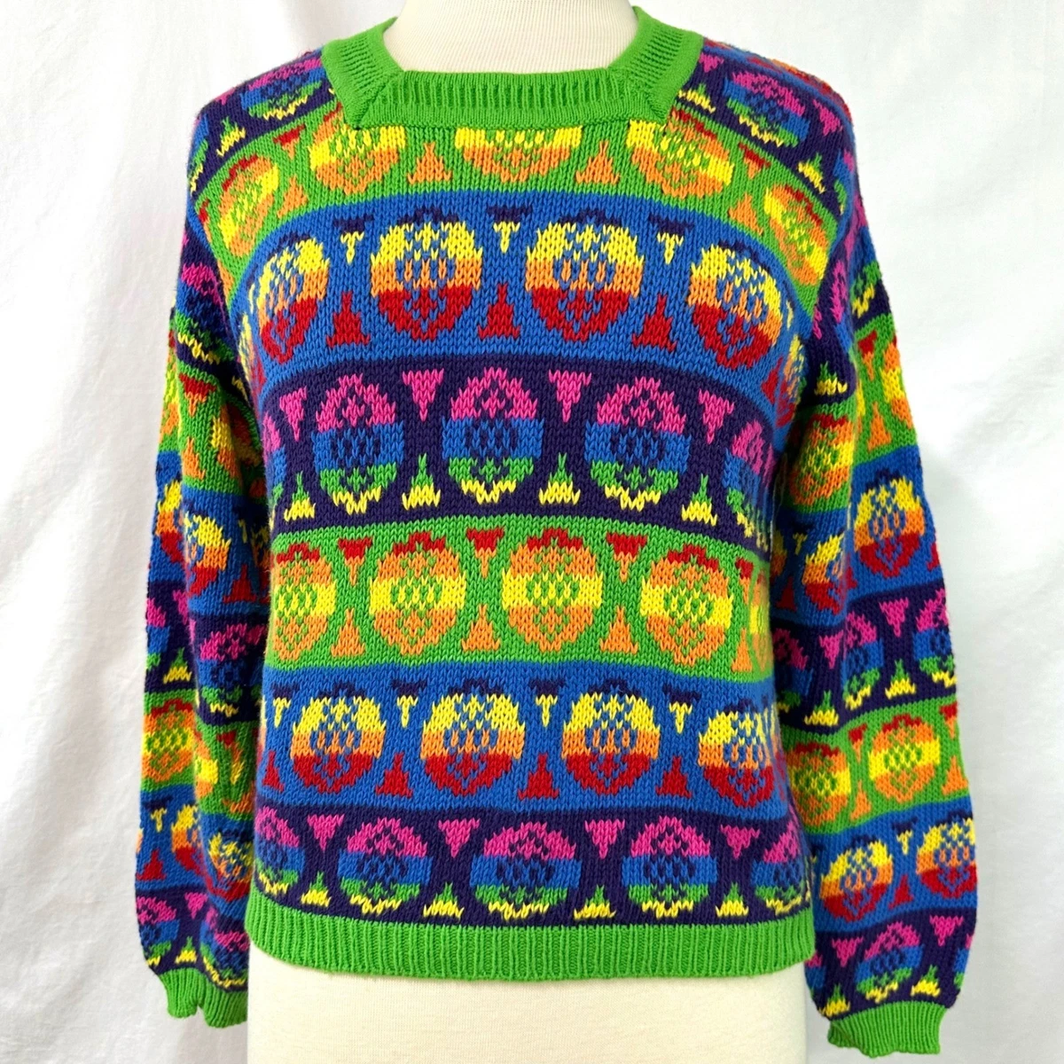United Colors of Benetton Multi-Color Original Vintage Sweaters 