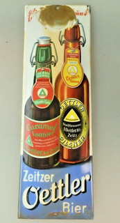 Email Türschild "Zeitzer Oettler Bier" um 1920 (108462)