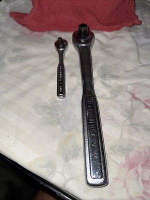 Vintage Quick Release, Craftsman Ratchets, 1/2Inch, And 1/4Inch, Very Nice Pair